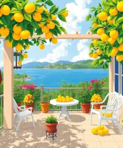 Lemon Patio Paint Numbers