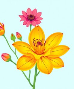 Botanical Bloom Paint Numbers