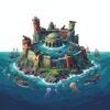 Sunken Island Maritime Defense Paint By Numbers
