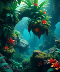 Sunken Tropical Helmet Habitat Paint By Numbers