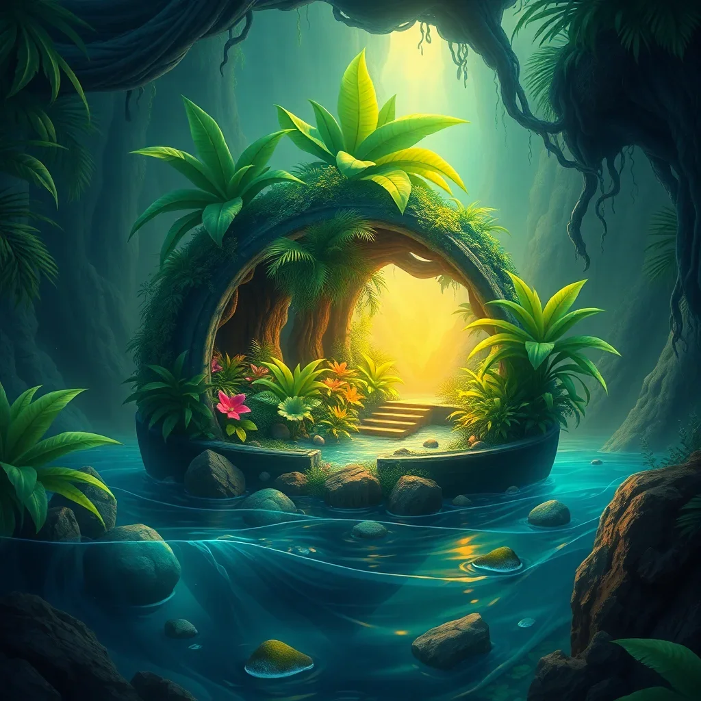 completed artwork display Sunken Tropical Helmet Habitat paint by numbers