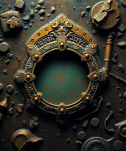 Sunken Vintage Brass Relic Paint By Numbers