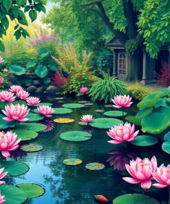 Water Garden Paint Numbers