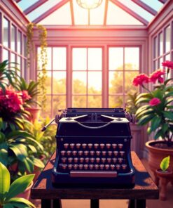 Antique Typewriter Paint Numbers