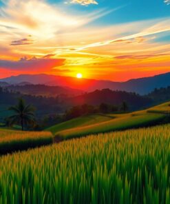 Rice Fields Paint Numbers