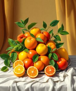 Citrus Platter Paint Numbers