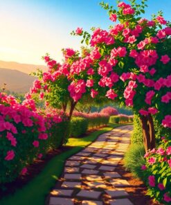 Bougainvillea Path Paint Numbers