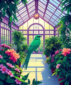 Emerald Bird Paint Numbers