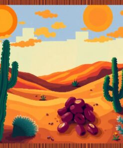 Sunlit Dates Woven Mat Paint By Numbers