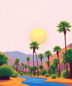 Palm Trees Paint Numbers