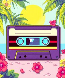 Tropical Cassette Paint Numbers