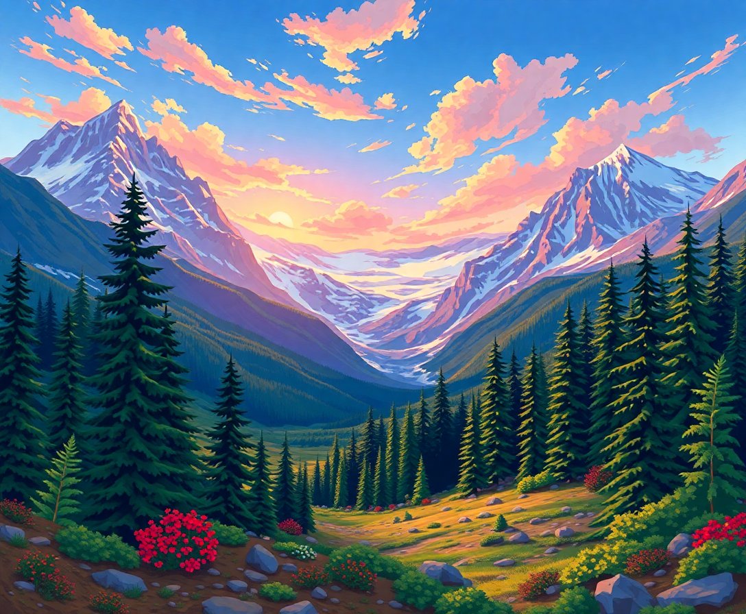 sunlit-glacier-fern-valley-paint-by-numbers-kit-alpine-art