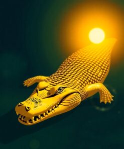 Marsh Crocodile Paint Numbers