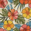 Sunlit Hibiscus Midcentury Textile Paint By Numbers