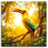 Sunlit Hornbill Perch Paint By Numbers