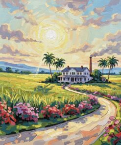 Sunlit Impressionist Sugar Estate Paint By Numbers