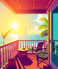 Island Balcony Paint Numbers