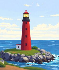 Island Beacon Paint Numbers