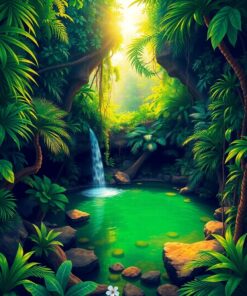 Jungle Sinkhole Paint Numbers