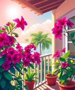 Balcony Blooms Paint Numbers