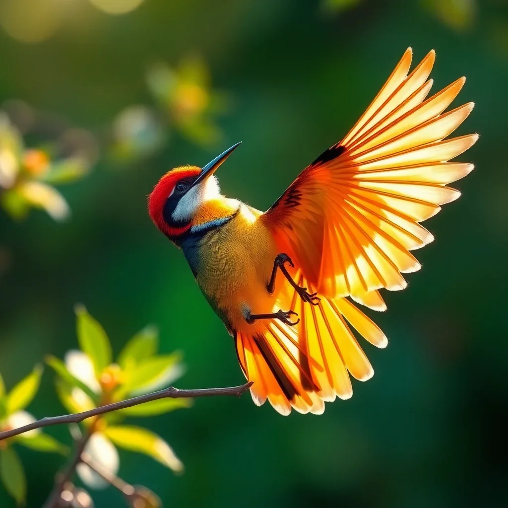 completed artwork display Sunlit Manakin Courtship Dance paint by numbers