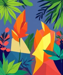 Botanical Geometry Paint Numbers