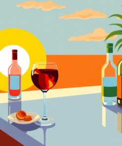 Sunlit Midcentury Rum Pour Paint By Numbers