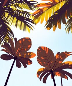 Palm Shadows Paint Numbers