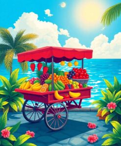 Fruit Cart Paint Numbers