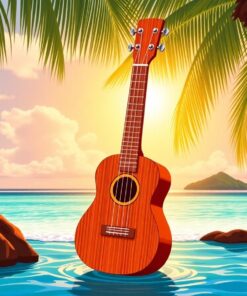 Palm Ukulele Paint Numbers