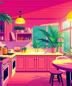 Leaf Kitchen Paint Numbers