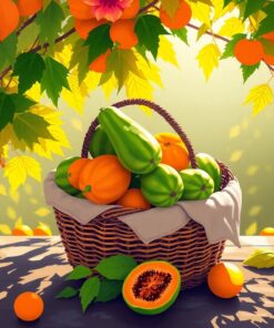 Papaya Basket Paint Numbers