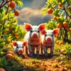 Sunlit Papaya Orchard Piglets paint by numbers