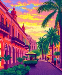 Sunlit Paseo Del Prado Paint By Numbers