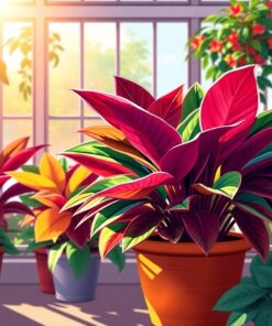 Calathea Leaves Paint Numbers