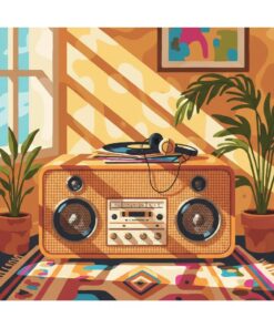 Sunlit Rattan Stereo Paint By Numbers