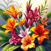 Exotic Flora Paint Numbers