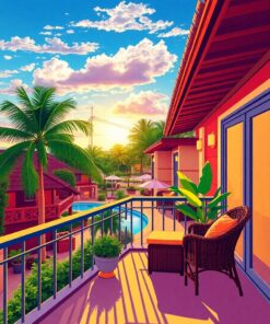 Balcony View Paint Numbers