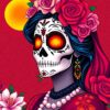 Calavera Lady Paint Numbers