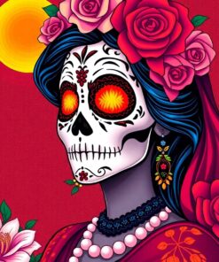 Calavera Lady Paint Numbers
