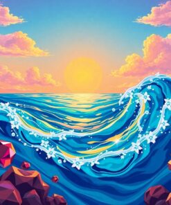 Ocean Gems Paint Numbers