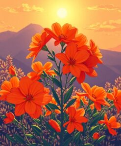 Orange Blossoms Paint Numbers