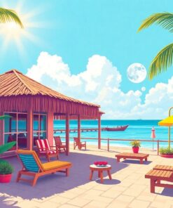 Seaside Retreat Paint Numbers