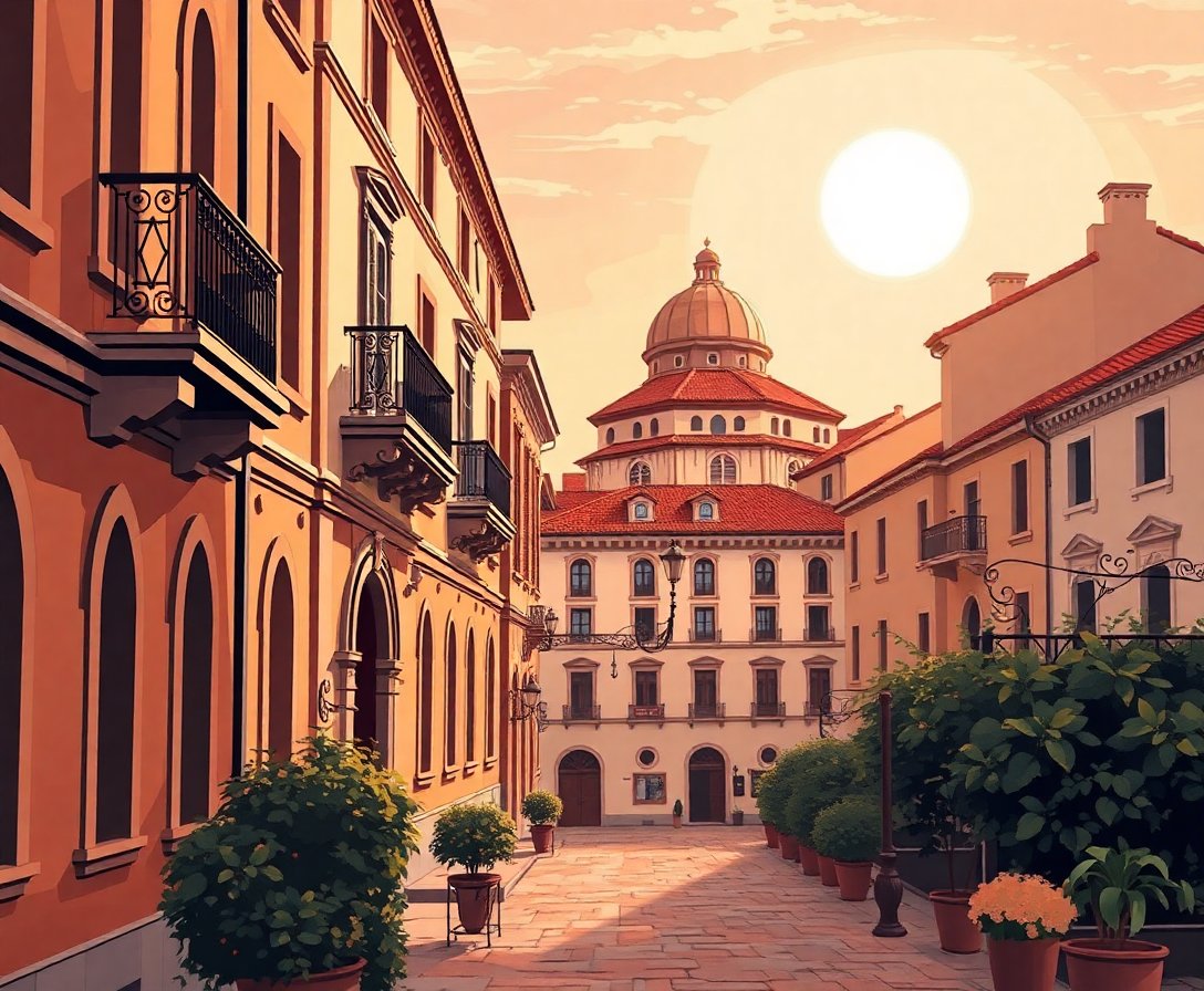 sunlit-sepia-architecture-study-paint-by-numbers-kit