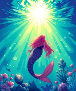 Water Mermaid Paint Numbers