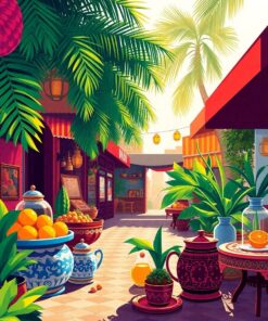 Bazaar Tea Paint Numbers