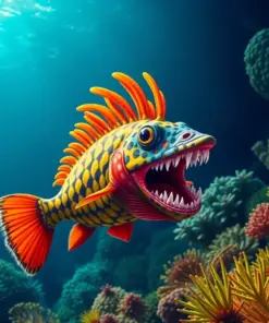 Sunlit Tropical Deep Scavenger Paint By Numbers