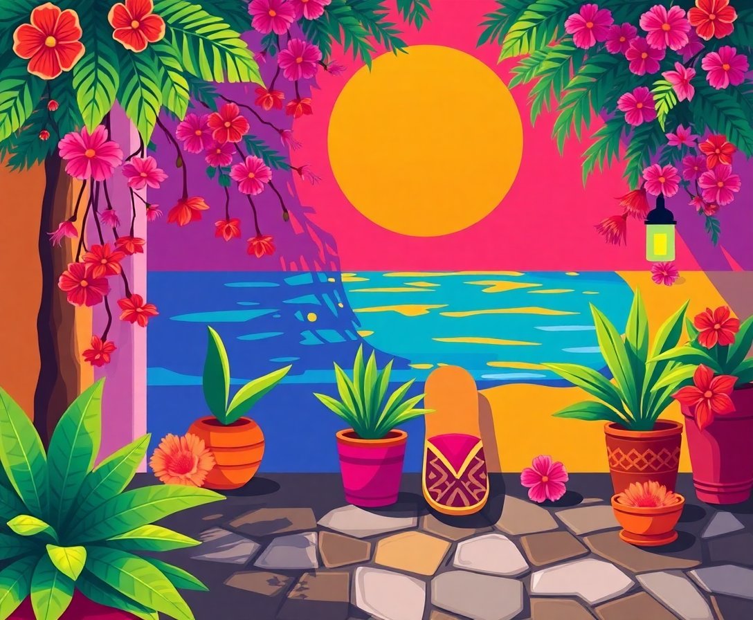 sunlit-tropical-medina-footwear-paint-by-numbers-kit