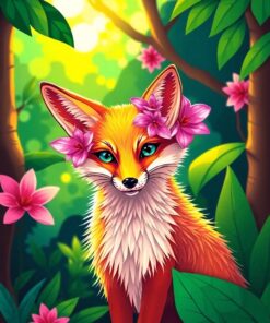 Orchid Fox Paint Numbers