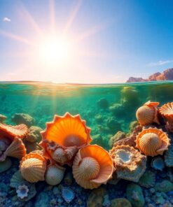 Shell Fossils Paint Numbers